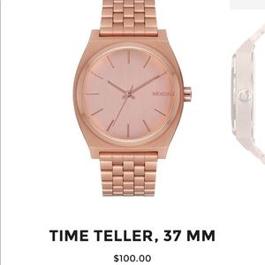 Nixon Time Teller Watch in Rose Gold